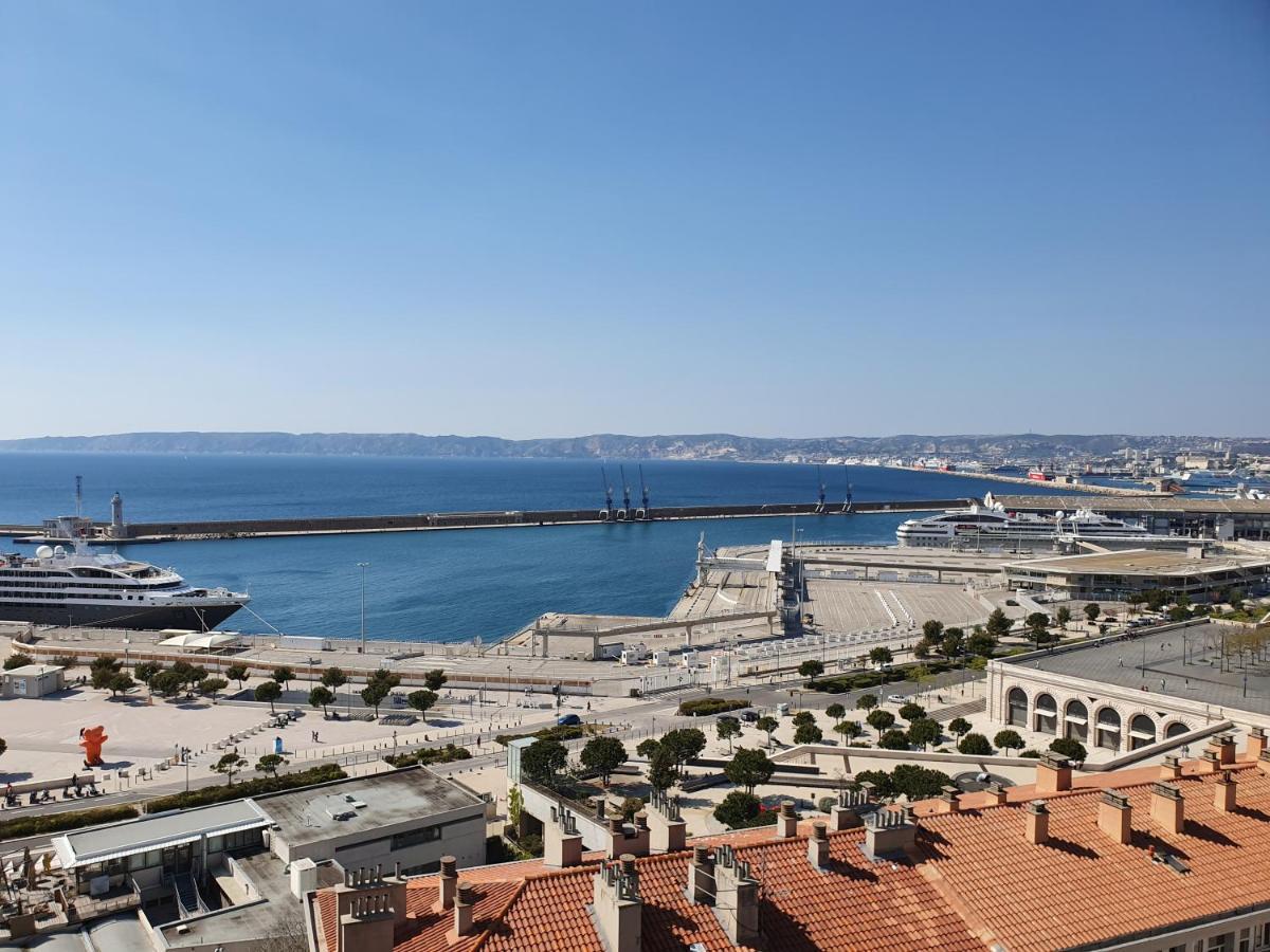Vieux-Port, Panier, Magnifique Studio Avec Vue Sur Mer Марсель Экстерьер фото